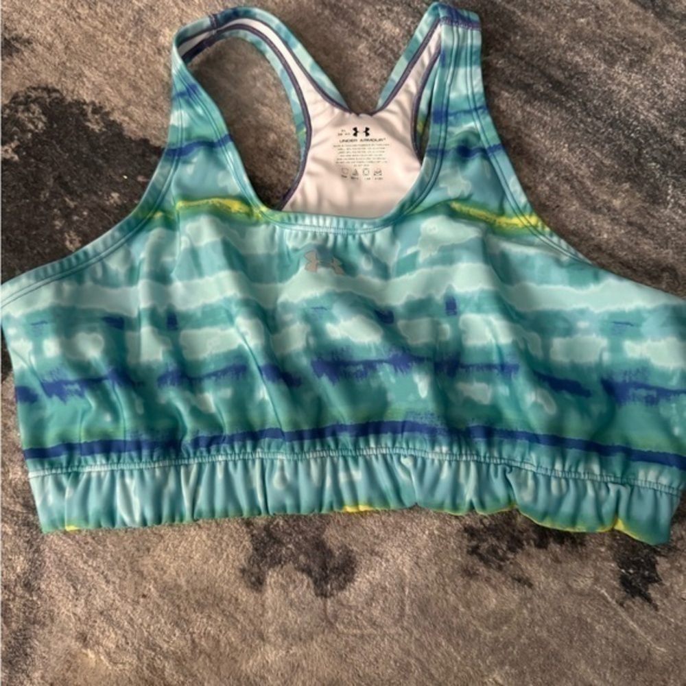 Under Armour Blue and Green Tie-Dye Bikini